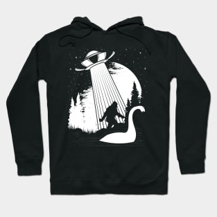 Bigfoot Ufo Abduction Loch Ness Monster Hoodie